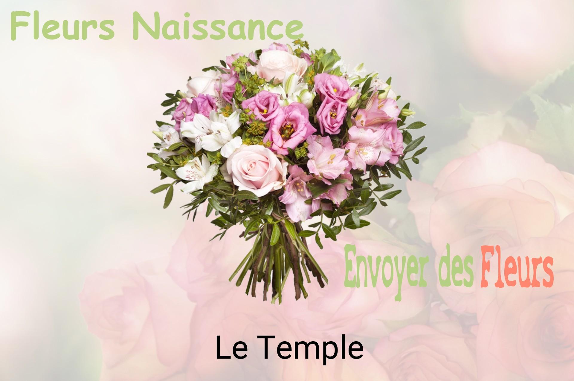 Bouquet de fleurs de naissance livré à Le Temple